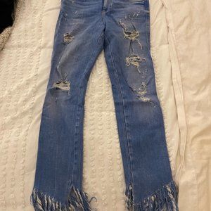 Zara Fringe Jeans